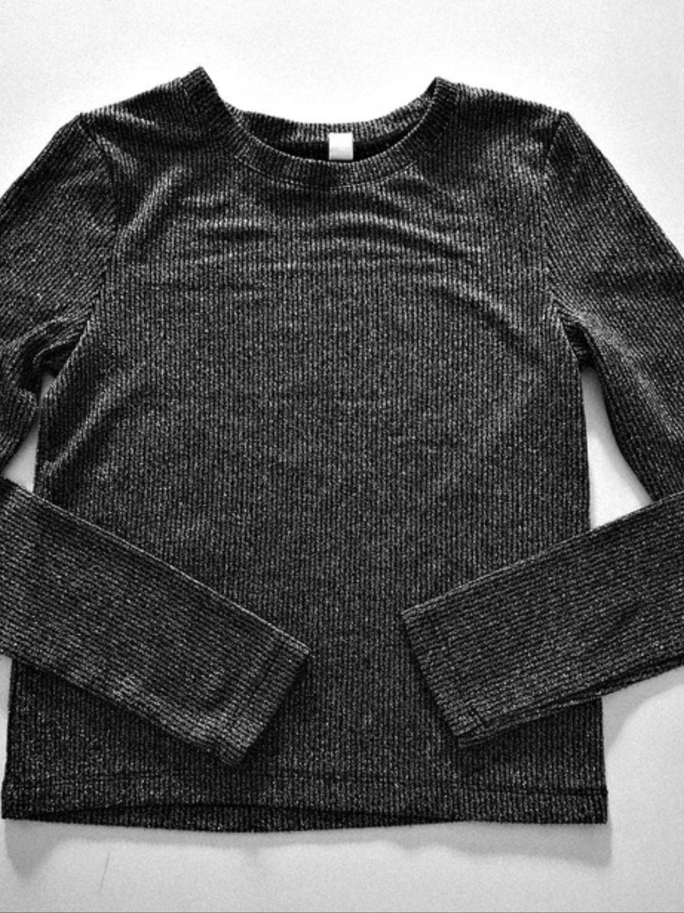 GAP Girls' Black Ribbed Sweater Size 10 Like New